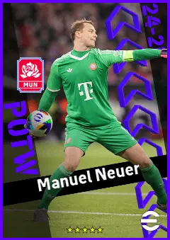 Manuel Neuer eFootball 2026 player card, 95 OVR GK