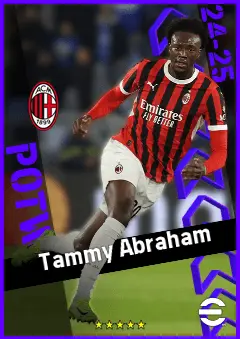 Tammy Abraham eFootball 2026 player card, 93 OVR CF