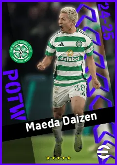 Maeda Daizen eFootball 2026 player card, 92 OVR LWF