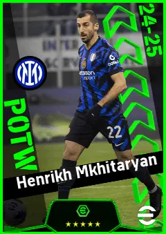 Henrikh Mkhitaryan eFootball 2026 player card, 93 OVR CMF