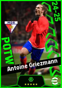 Antoine Griezmann eFootball 2026 player card, 95 OVR CF