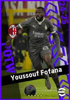 Youssouf Fofana eFootball 2026 player card, 94 OVR DMF