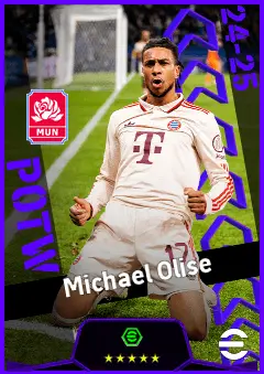 Michael Olise eFootball 2026 player card, 95 OVR RMF