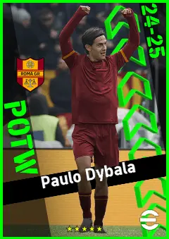 Paulo Dybala eFootball 2026 player card, 95 OVR AMF