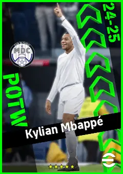 Kylian Mbappé eFootball 2026 player card, 97 OVR CF