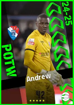 Andrew eFootball 2026 player card, 92 OVR GK