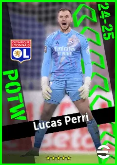 Lucas Perri eFootball 2026 player card, 93 OVR GK