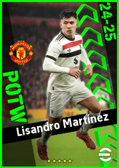 Lisandro Martínez eFootball 2026 player card, 94 OVR CB