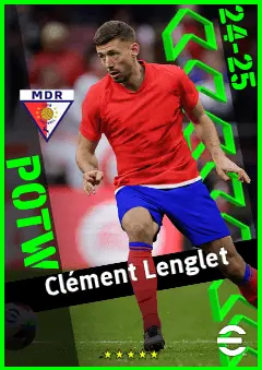 Clément Lenglet eFootball 2026 player card, 93 OVR CB