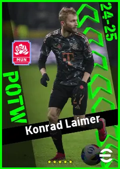 Konrad Laimer eFootball 2026 player card, 94 OVR RB