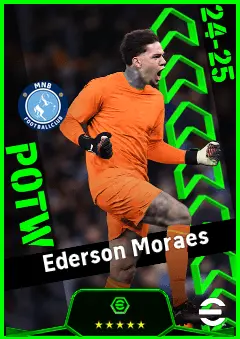 Ederson Moraes eFootball 2026 player card, 95 OVR GK