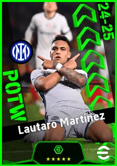 Lautaro Martínez eFootball 2026 player card, 95 OVR CF