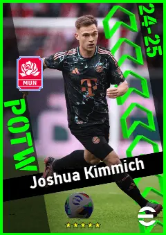 Joshua Kimmich eFootball 2026 player card, 95 OVR RB