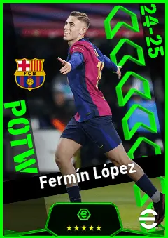 Fermín López eFootball 2026 player card, 94 OVR AMF