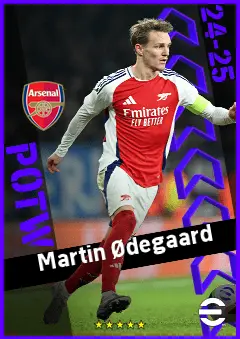 Martin Ødegaard eFootball 2026 player card, 96 OVR CMF