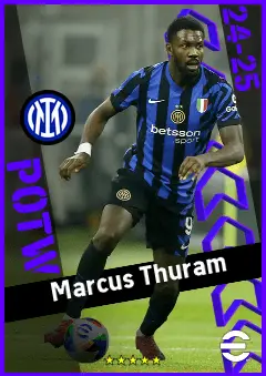 Marcus Thuram eFootball 2026 player card, 95 OVR CF