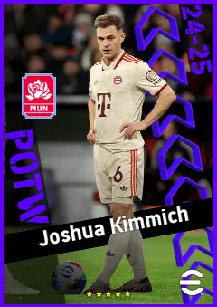 Joshua Kimmich eFootball 2026 player card, 95 OVR CB