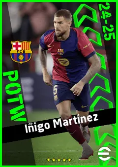 Iñigo Martínez eFootball 2026 player card, 93 OVR CB