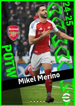 Mikel Merino eFootball 2026 player card, 94 OVR CF