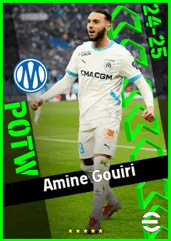 Amine Gouiri eFootball 2026 player card, 93 OVR CF