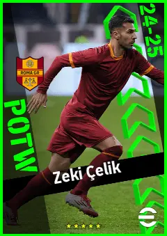 Zeki Çelik eFootball 2026 player card, 92 OVR CB