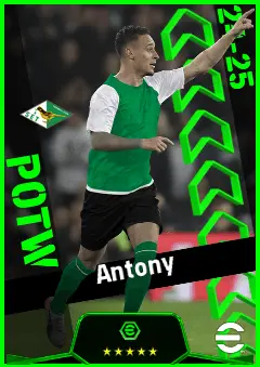 Antony eFootball 2026 player card, 94 OVR RMF
