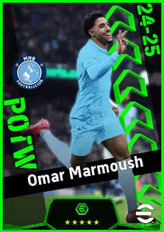 Omar Marmoush eFootball 2026 player card, 94 OVR LWF