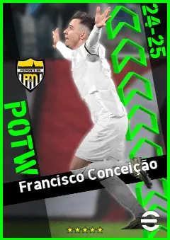 Francisco Conceição eFootball 2026 player card, 93 OVR RWF