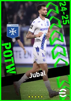 Jubal eFootball 2026 player card, 92 OVR CB