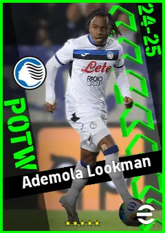 Ademola Lookman eFootball 2026 player card, 94 OVR SS