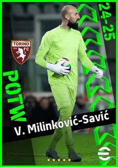 V. Milinković-Savić eFootball 2026 player card, 93 OVR GK