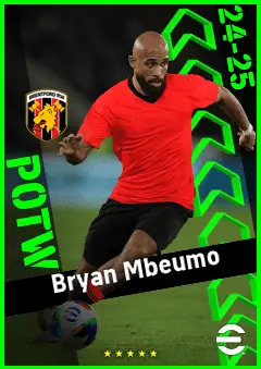 Bryan Mbeumo eFootball 2026 player card, 94 OVR RMF