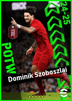 Dominik Szoboszlai eFootball 2026 player card, 95 OVR CF