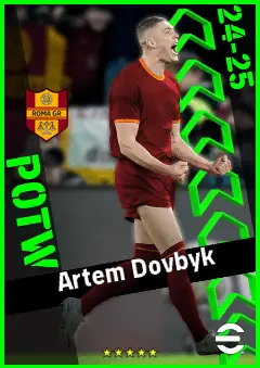 Artem Dovbyk eFootball 2026 player card, 94 OVR CF
