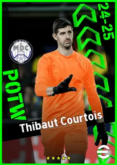 Thibaut Courtois eFootball 2026 player card, 95 OVR GK