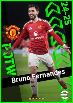 Bruno Fernandes eFootball 2026 player card, 95 OVR DMF