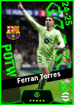 Ferran Torres eFootball 2026 player card, 94 OVR LMF