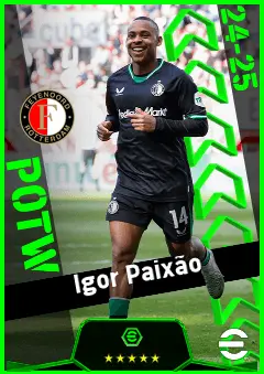 Igor Paixão eFootball 2026 player card, 93 OVR LWF