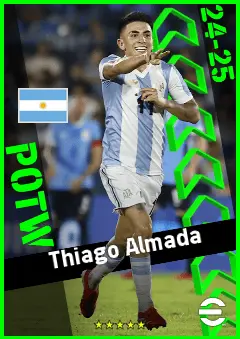 Thiago Almada eFootball 2026 player card, 94 OVR LMF