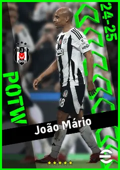 João Mário eFootball 2026 player card, 93 OVR AMF