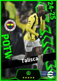 Talisca eFootball 2026 player card, 93 OVR AMF