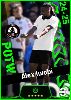 Alex Iwobi eFootball 2026 player card, 93 OVR LMF