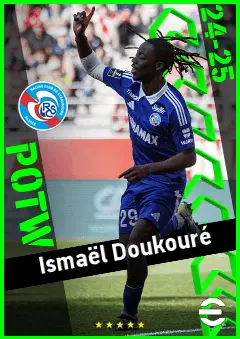 Ismaël Doukouré eFootball 2026 player card, 92 OVR CB