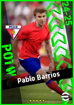 Pablo Barrios eFootball 2026 player card, 94 OVR CMF
