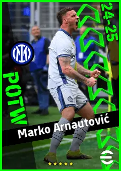 Marko Arnautović eFootball 2026 player card, 93 OVR CF