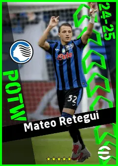 Mateo Retegui eFootball 2026 player card, 94 OVR CF