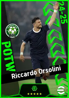 Riccardo Orsolini eFootball 2026 player card, 93 OVR RMF