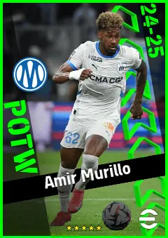 Amir Murillo eFootball 2026 player card, 92 OVR CB