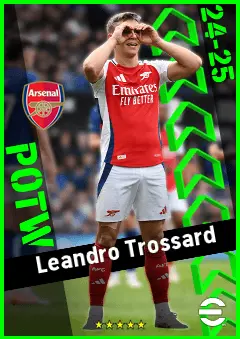 Leandro Trossard eFootball 2026 player card, 94 OVR CF