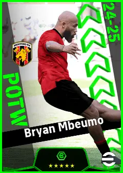 Bryan Mbeumo eFootball 2026 player card, 94 OVR RMF